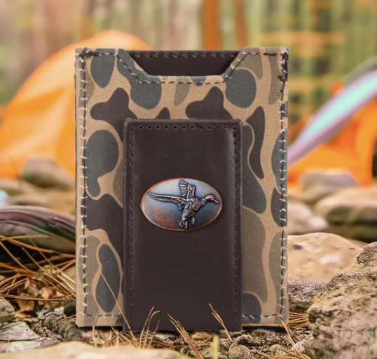 Old School Camo Front Pocket Wallet
