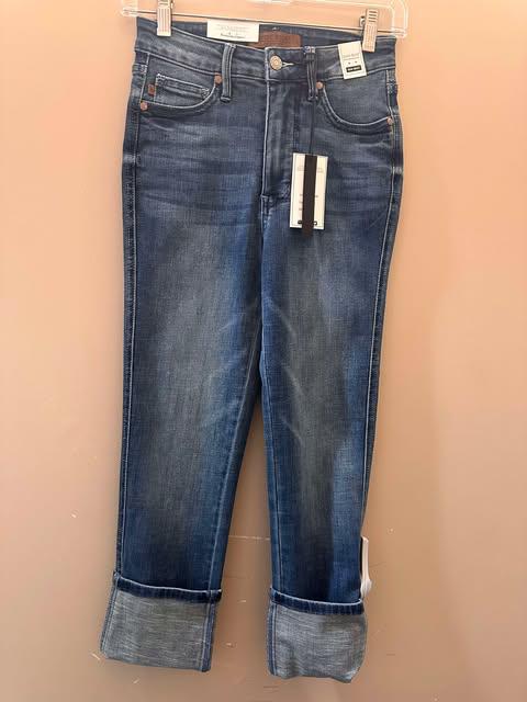 Judy Blue Tummy Control Back Shield Capri