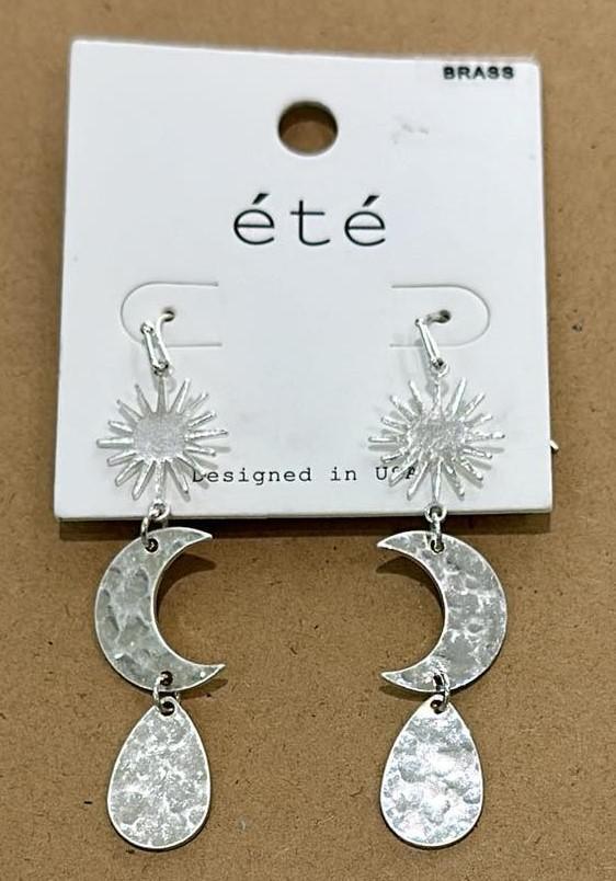 Moon Hanging Earrings