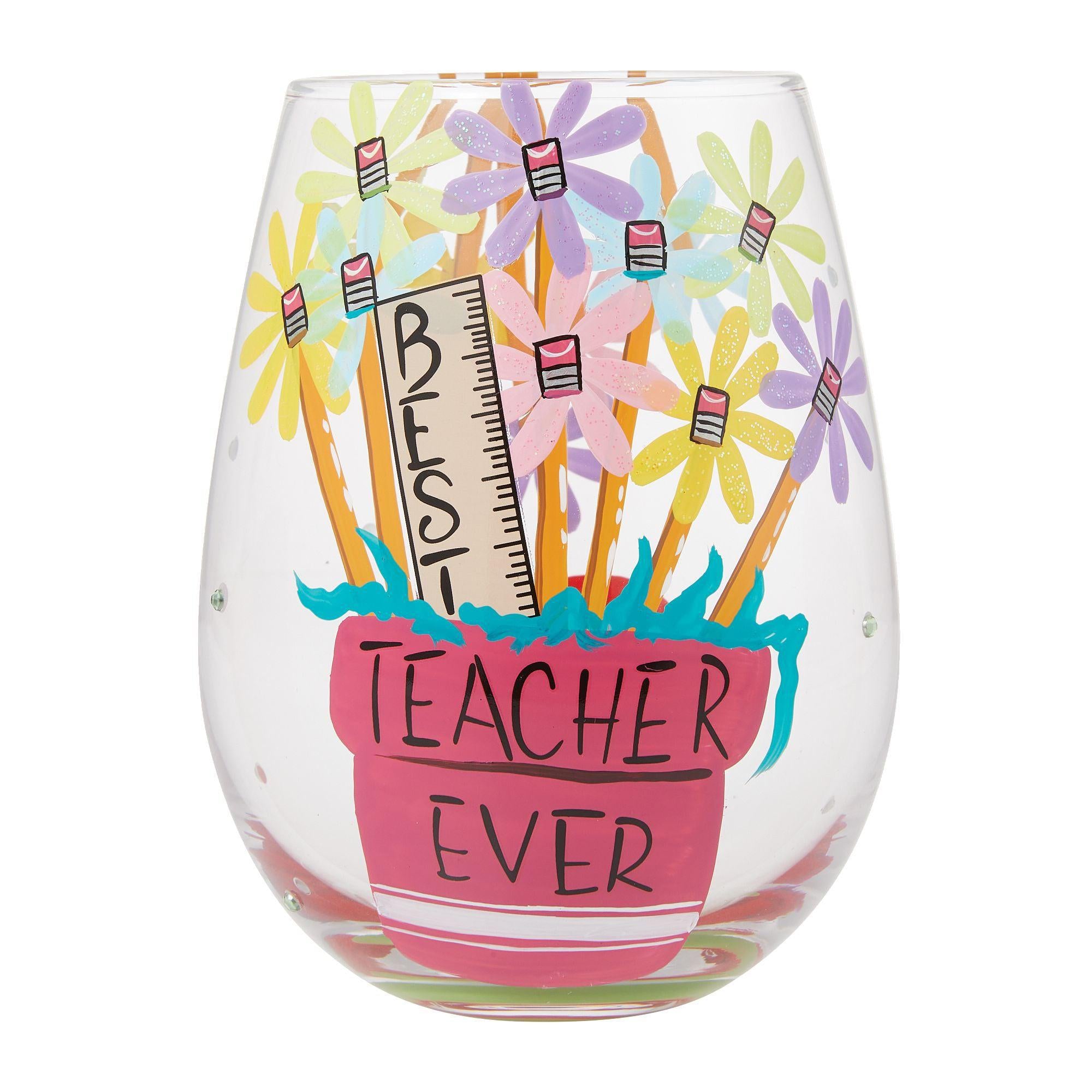 Lolita Best Teacher Ever Stemless Wine Glass