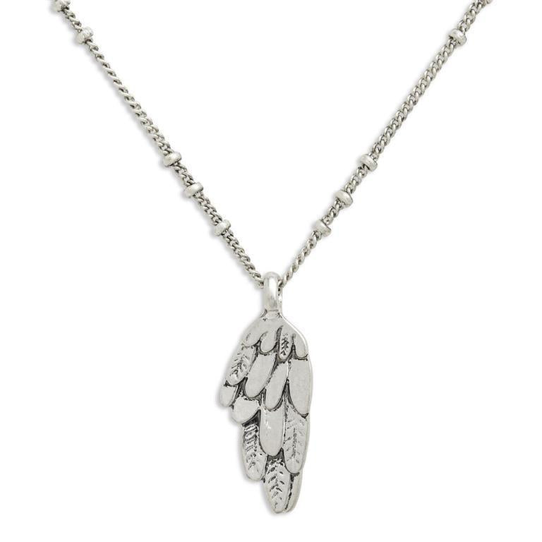 Guardian Angel Wing Necklace - 18in