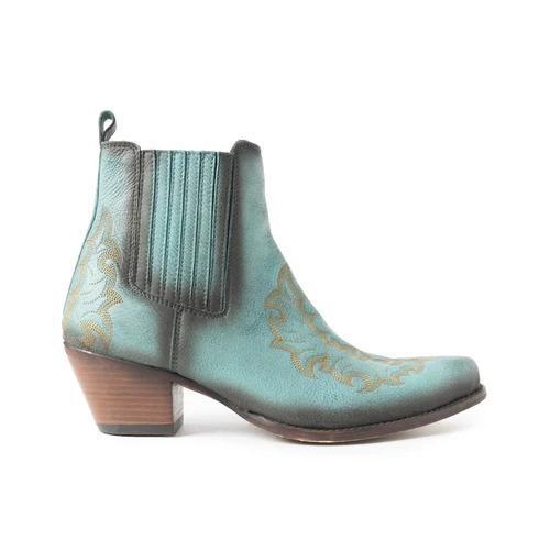 Dearling Ranch Booties In Teal
