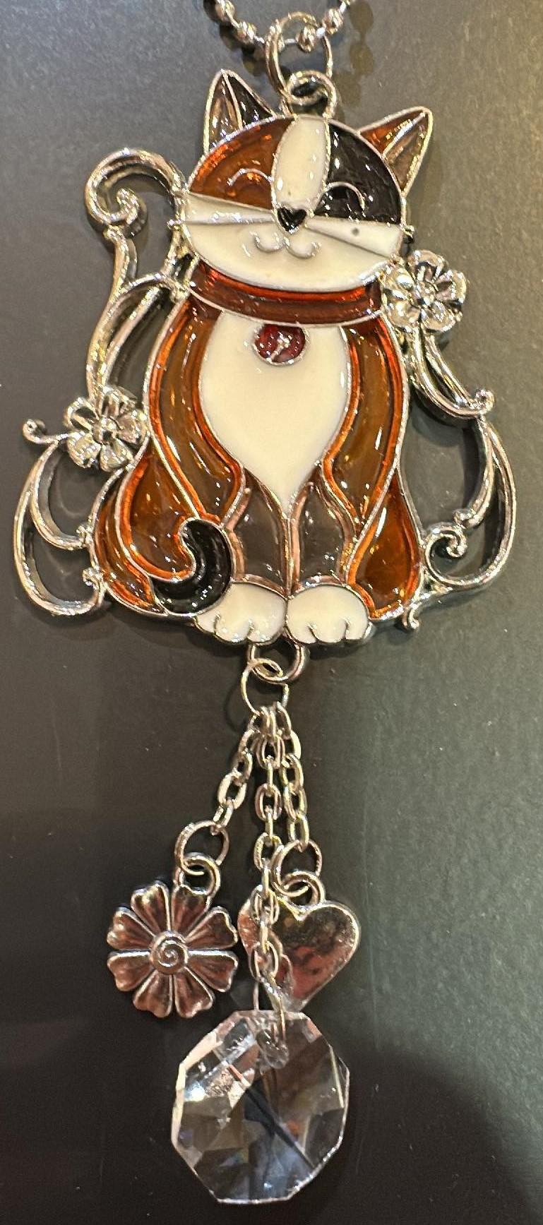 Colorful Cat Car Charm