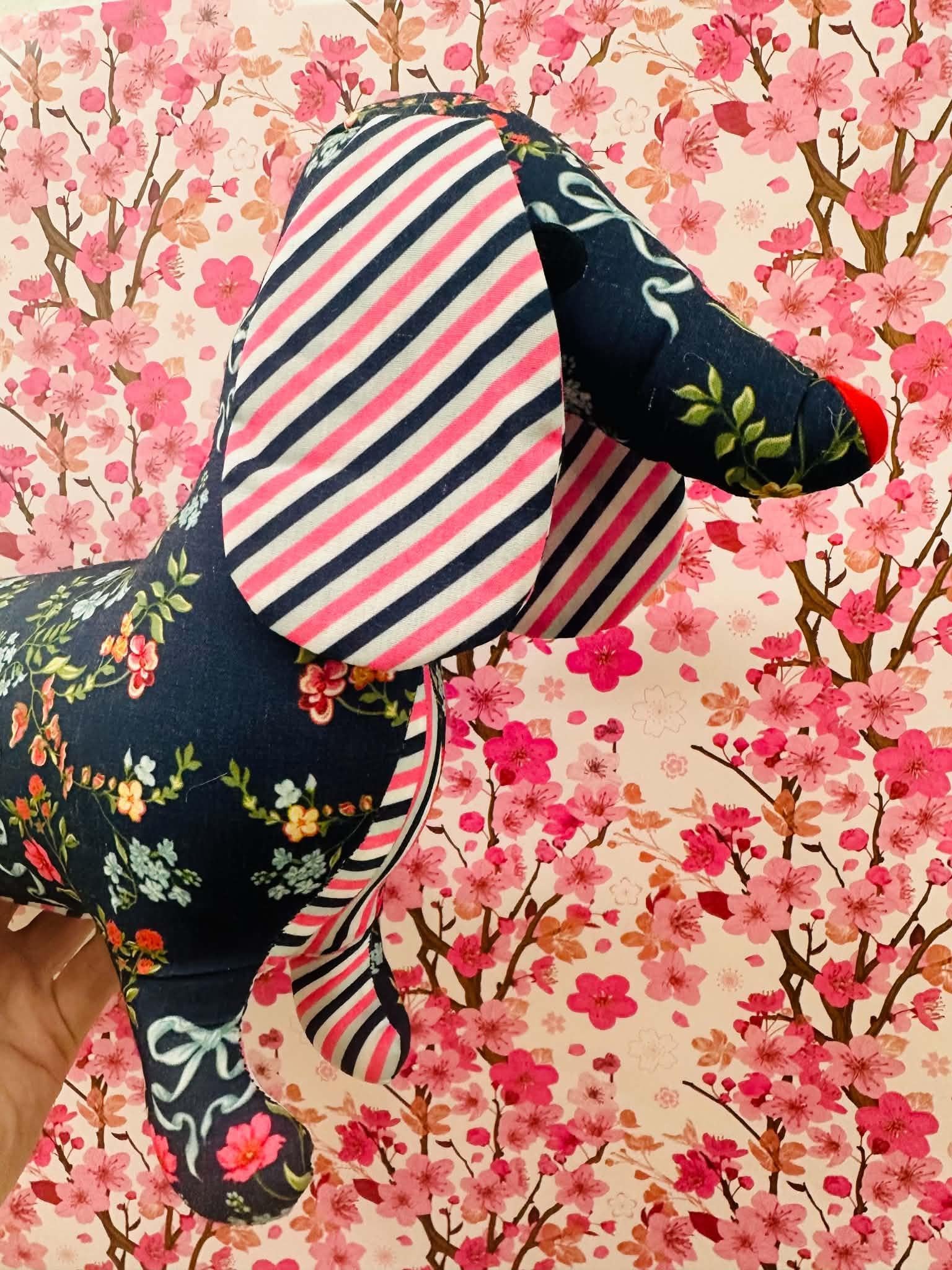 Simply Southern Dog Plush - Ribbon Flower