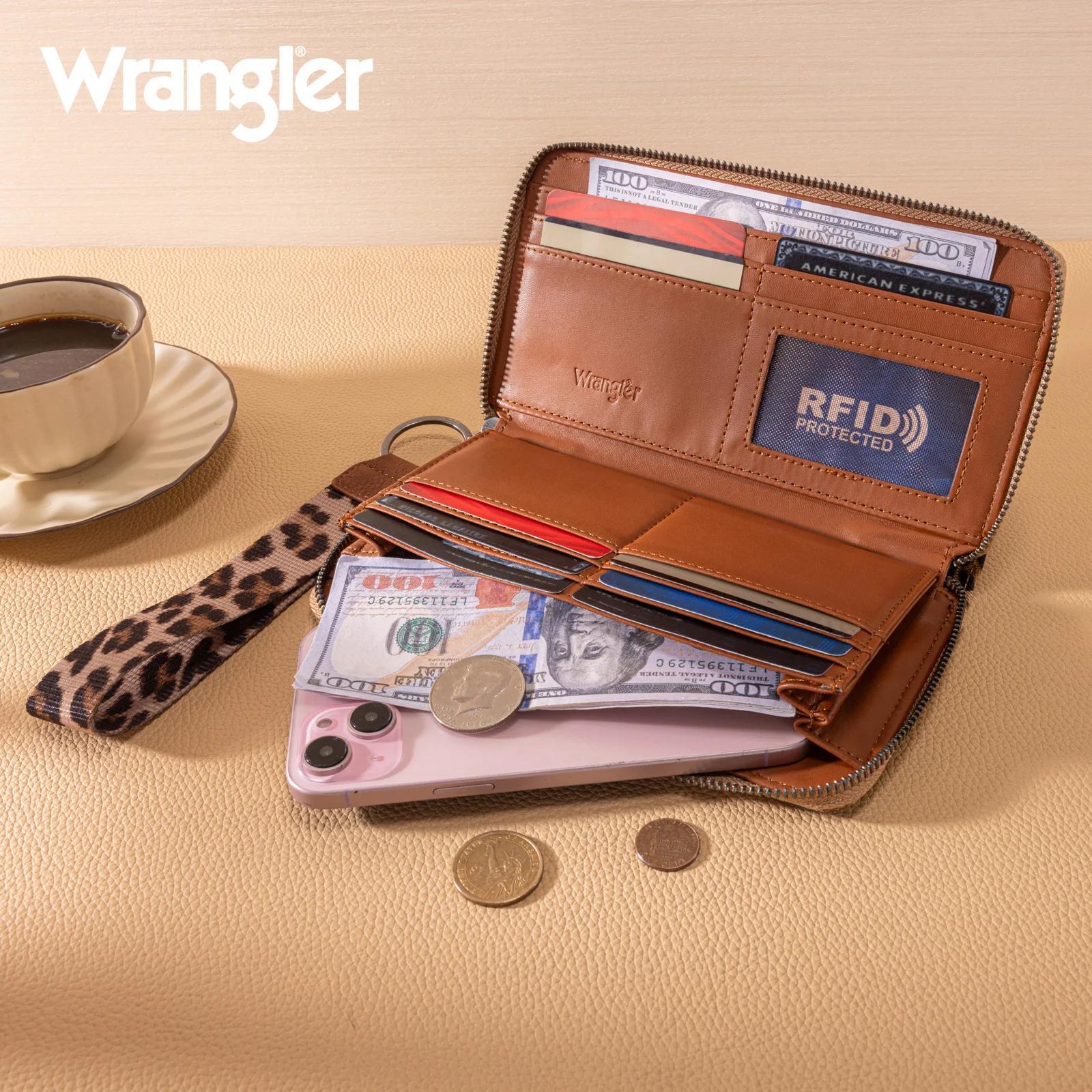 Wrangler Leopard Print Wallet/Wristlet - Leopard
