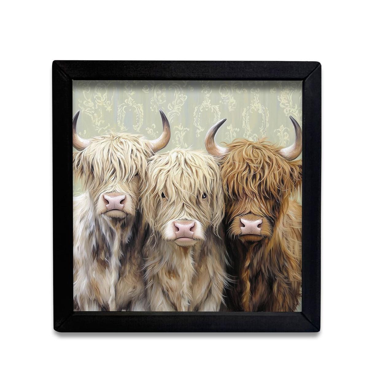 Three Highlands 18x18 Box Frame