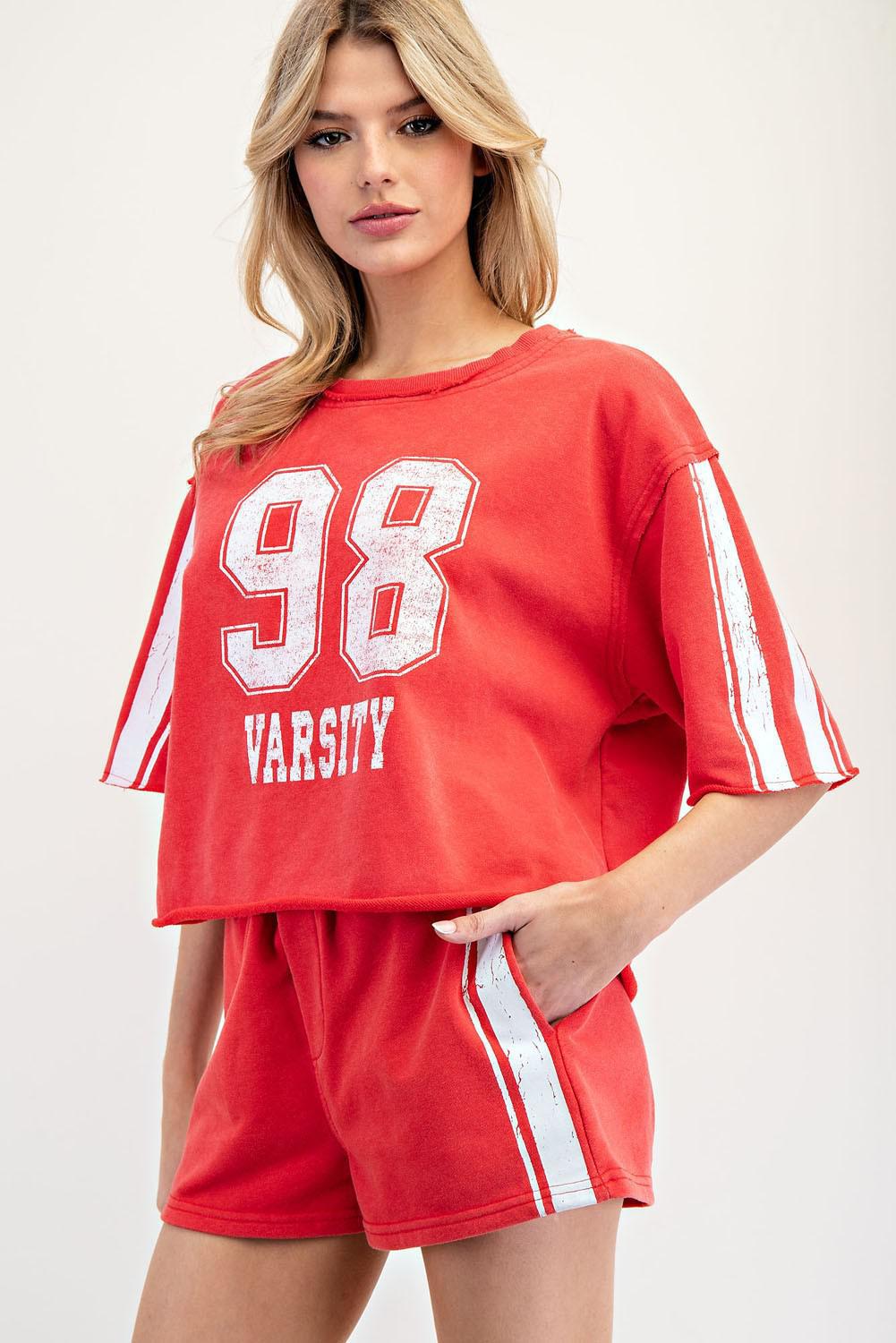 Mineral Washed 98 Varsity Top