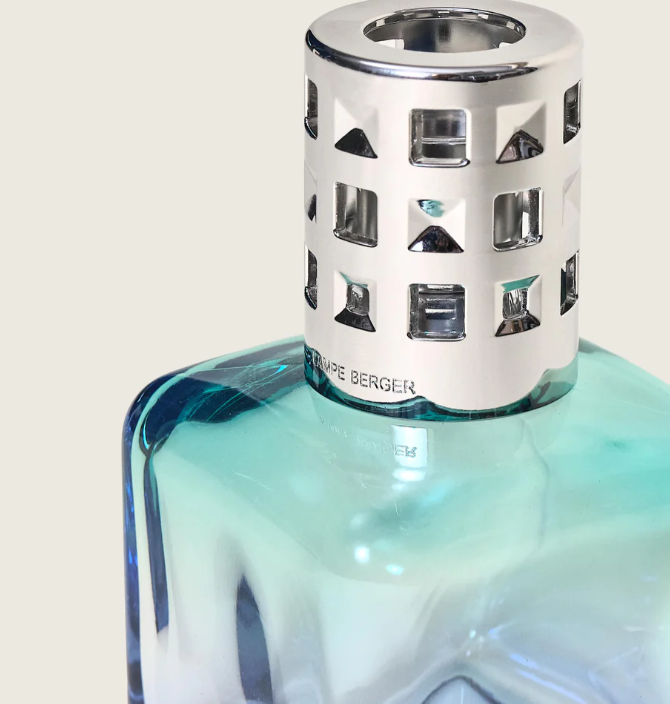 Glaçon Turquoise-Blue Gradient Lamp Gift Set with Air Pur