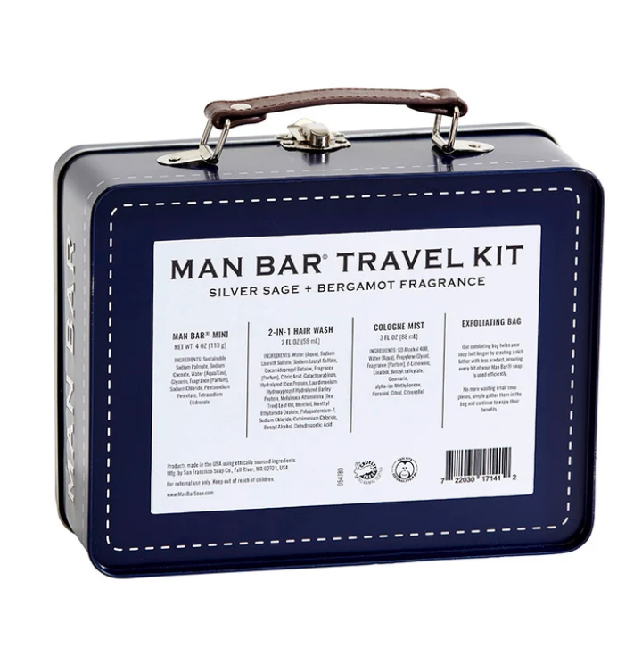 Man Bar Travel Kit - Silver Sage & Bergamot