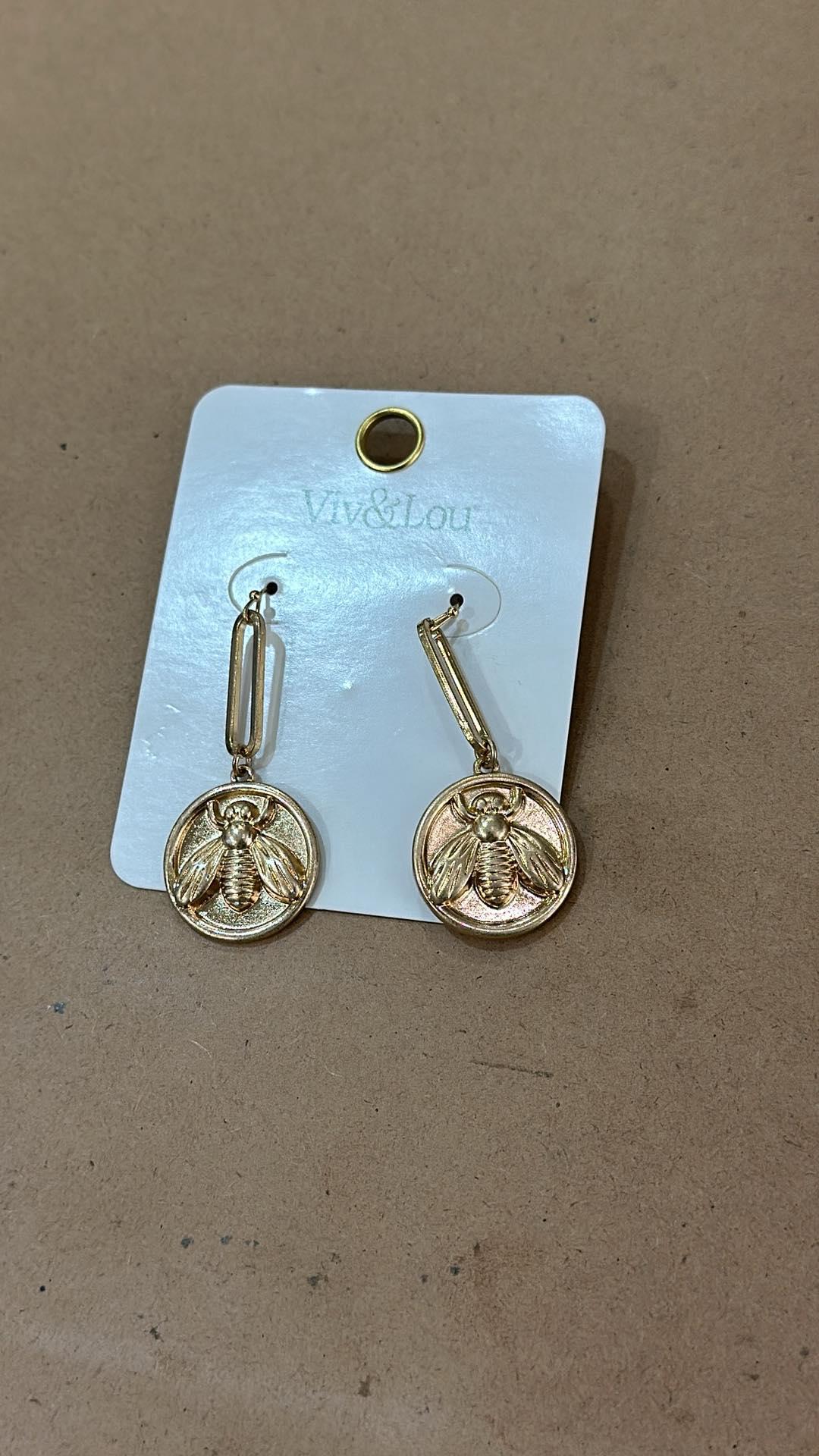 Bee Kind Gold Earrings
