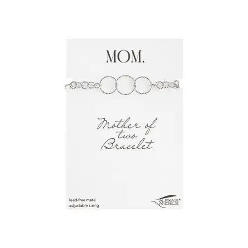 7"L Silver Mother of Bracelet