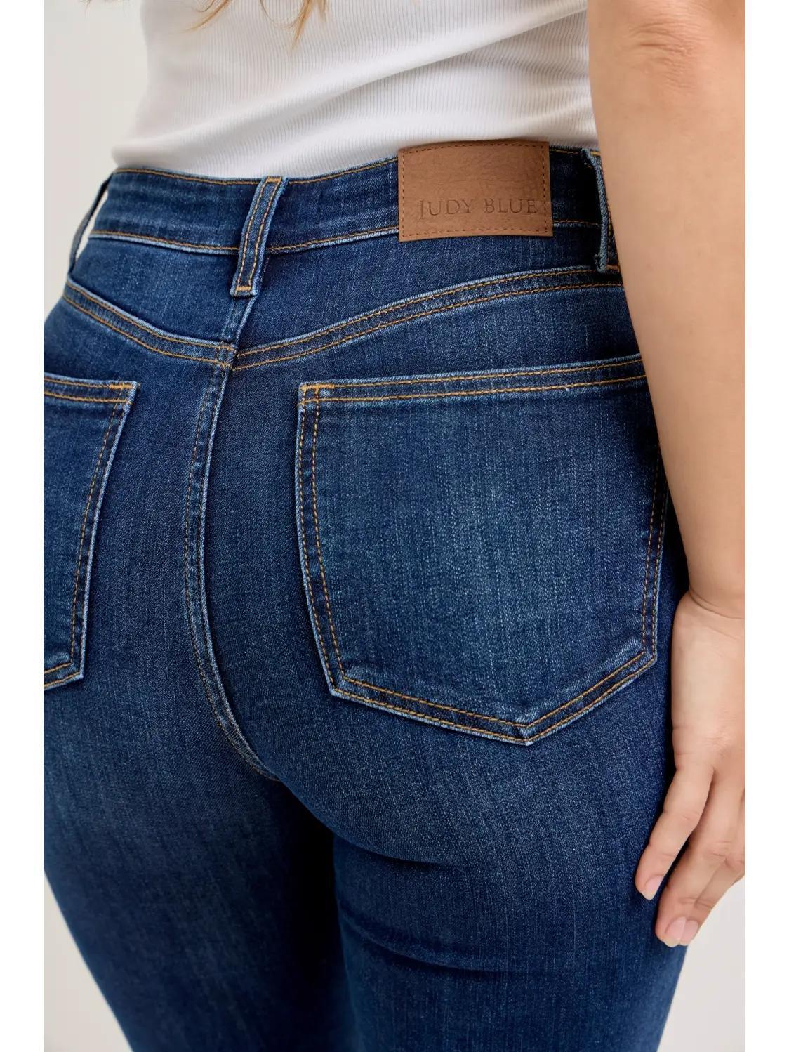 Judy Blue HW Single Cuff Capris