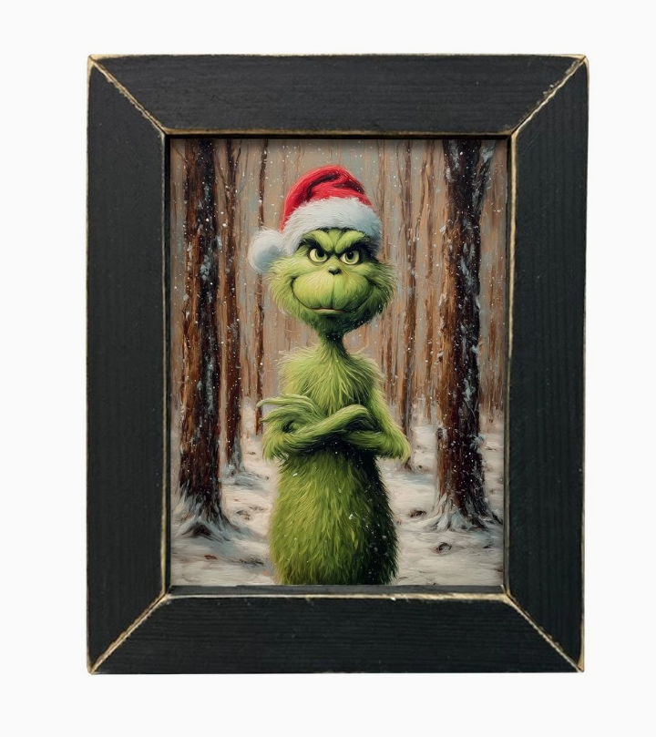 Grinchly Painting in the Woods