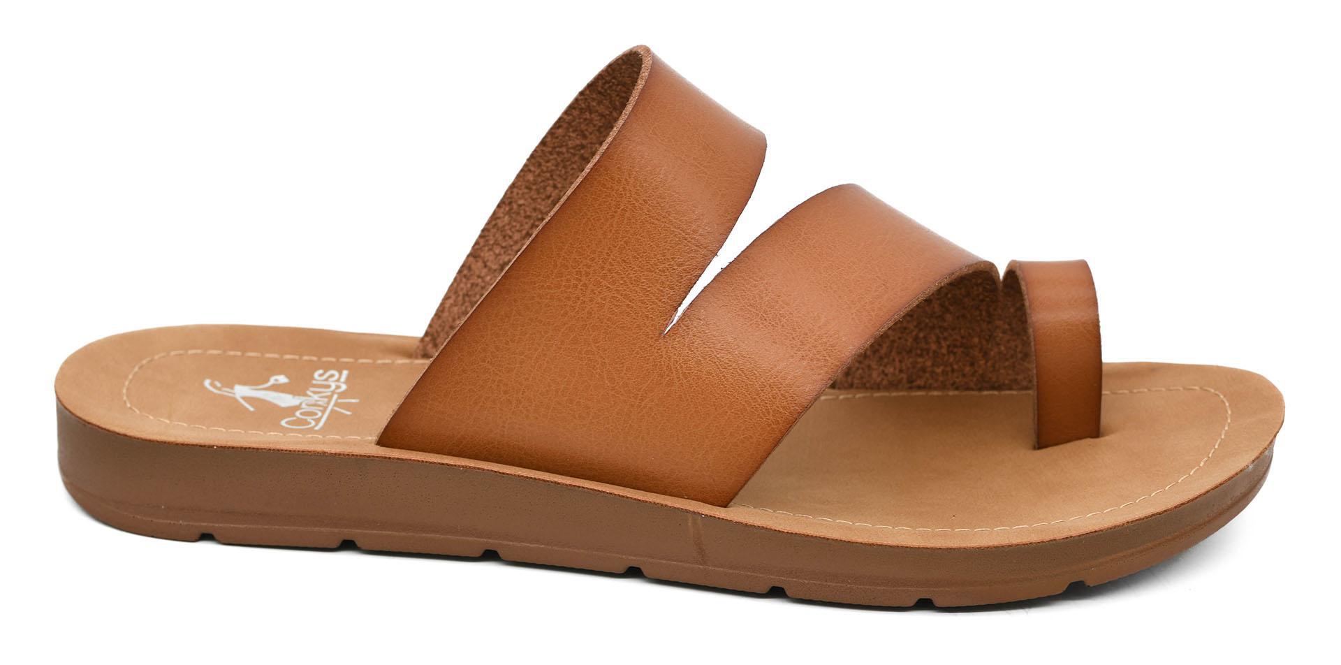 Cognac Just A Fling Sandal