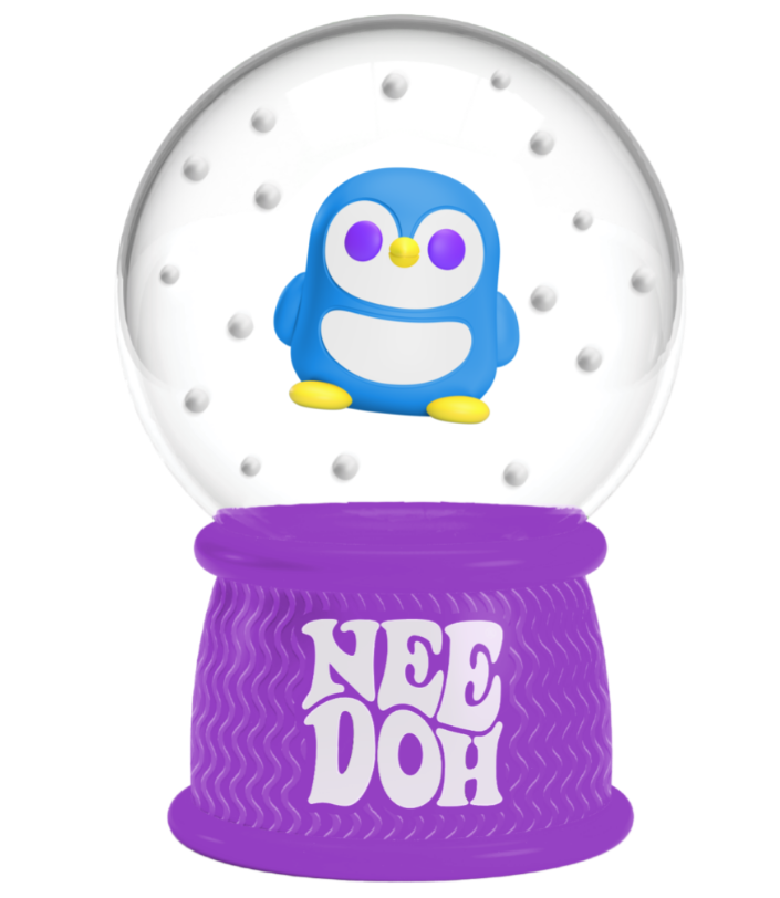 NeeDoh Squish N Flow Snow Globe
