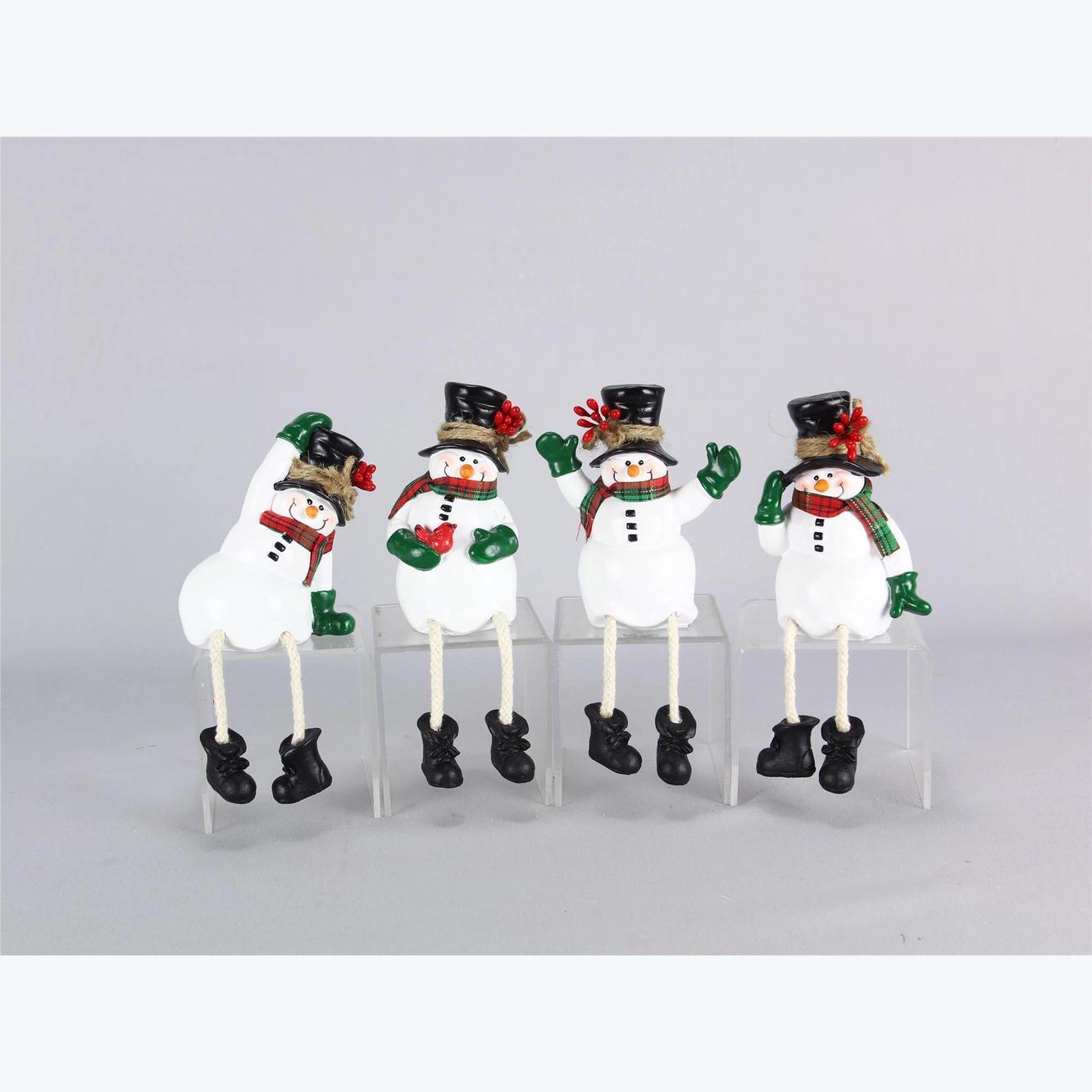 Resin Snowman with Dangle Legs