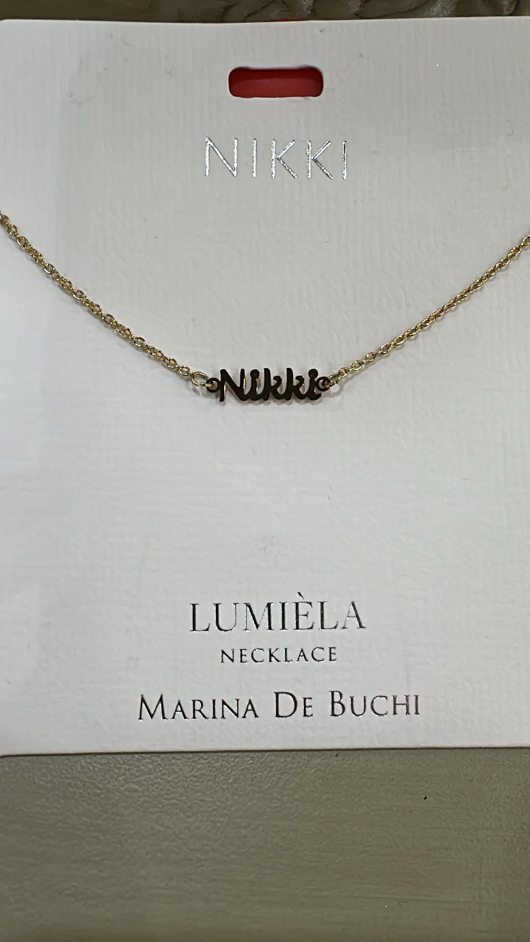 Lumiela Nikki Name Necklace