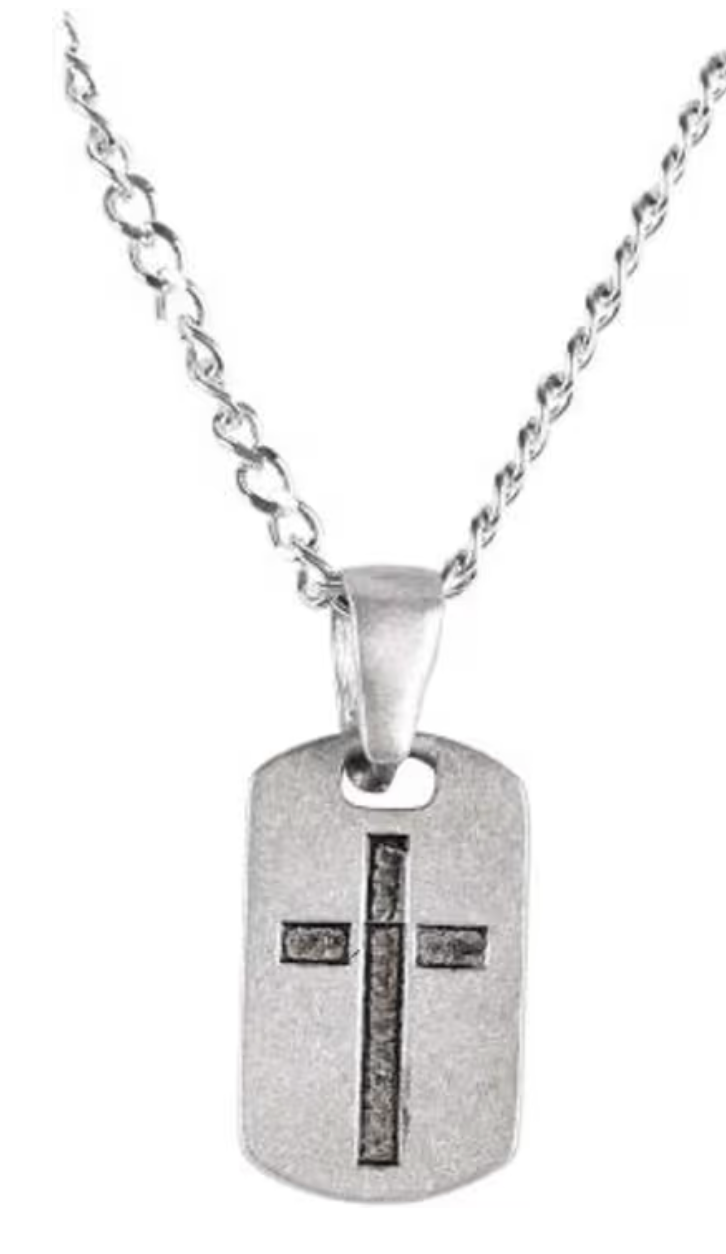 Necklace Dogtag Cross Jer.29:11
