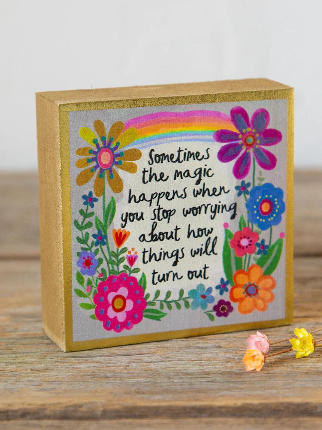 Magic Happens - Tiny Block Keepsake