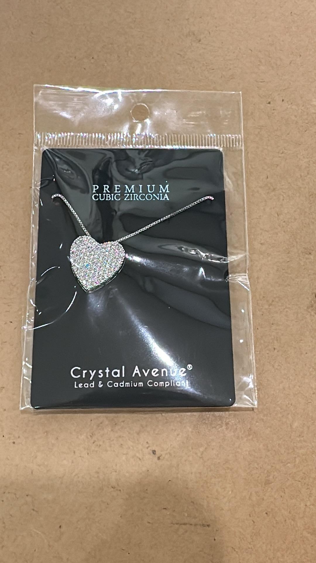 Heart CZ Crystal Necklace