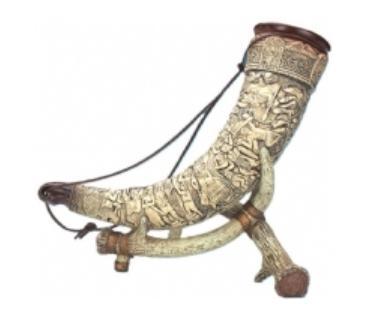 Peter Duemler Germanen Horn W/ Stand