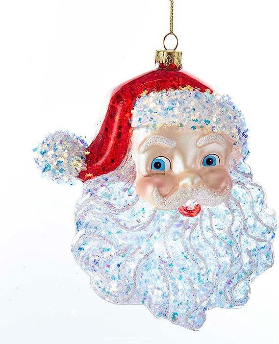 Santa Glitter Ornament