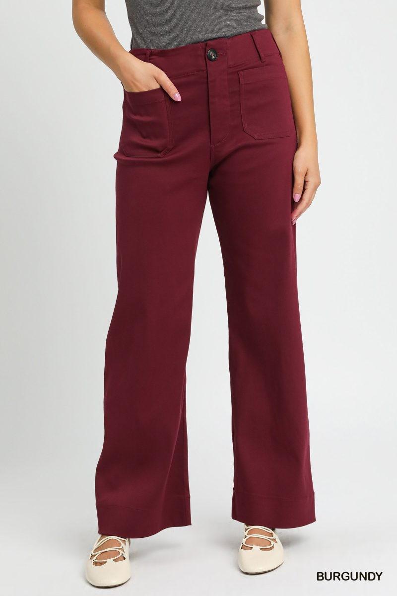 Button Stretched Pants