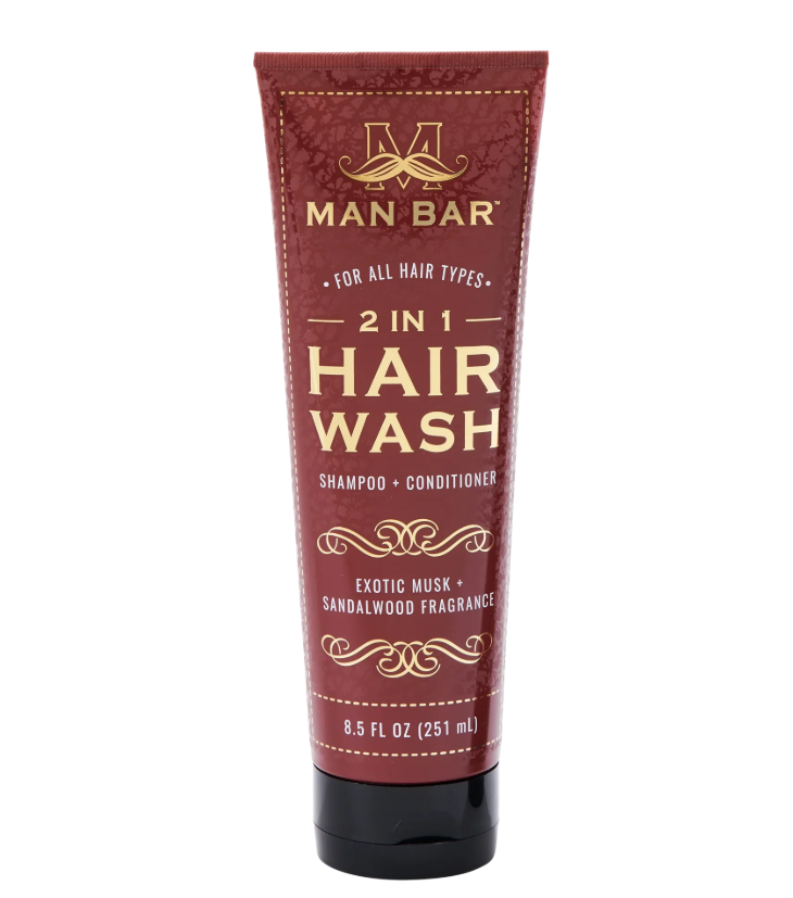 MAN BAR® 2-in-1 Hair Wash - Exotic Musk & Sandalwood