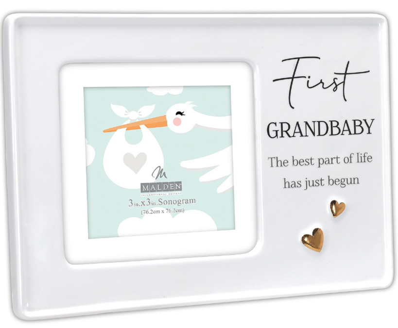 First Grandbaby Ceramic Picture Frame