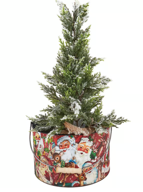 Retro Santa Bucket Set