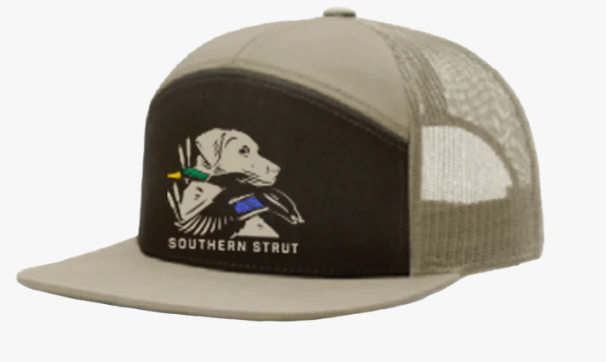 Dog With Game Embroidered Hat in Khaki/Brown