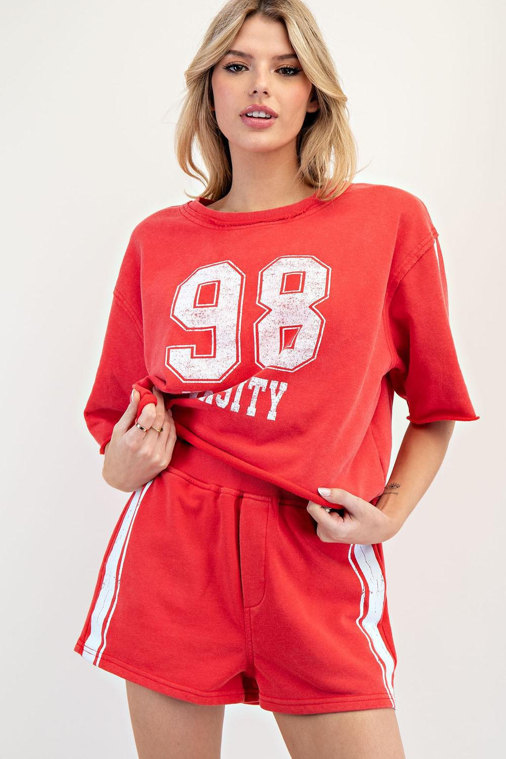Mineral Washed 98 Varsity Top