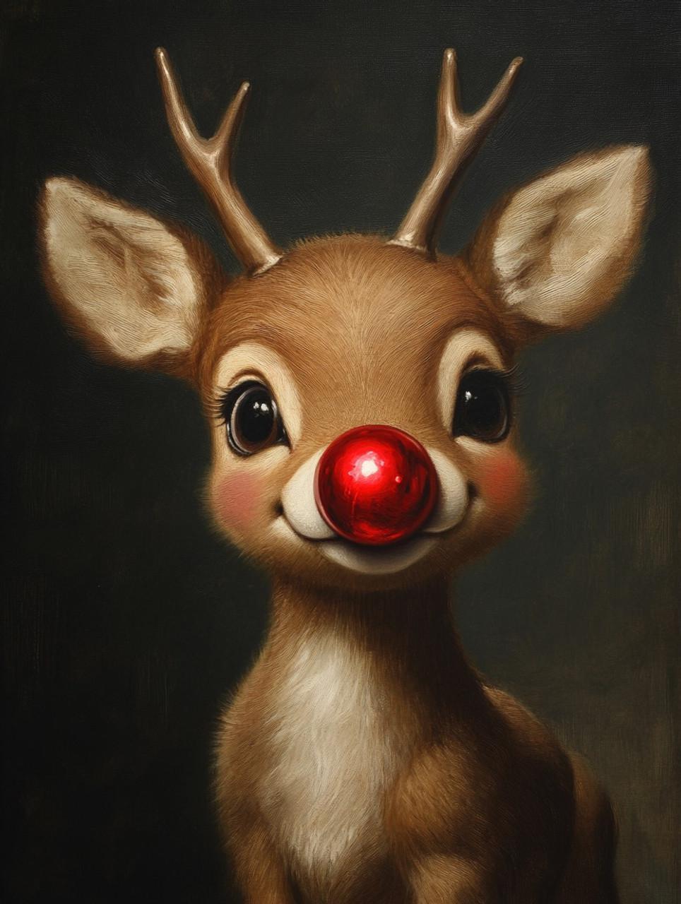 Young Reindeer Box Frame