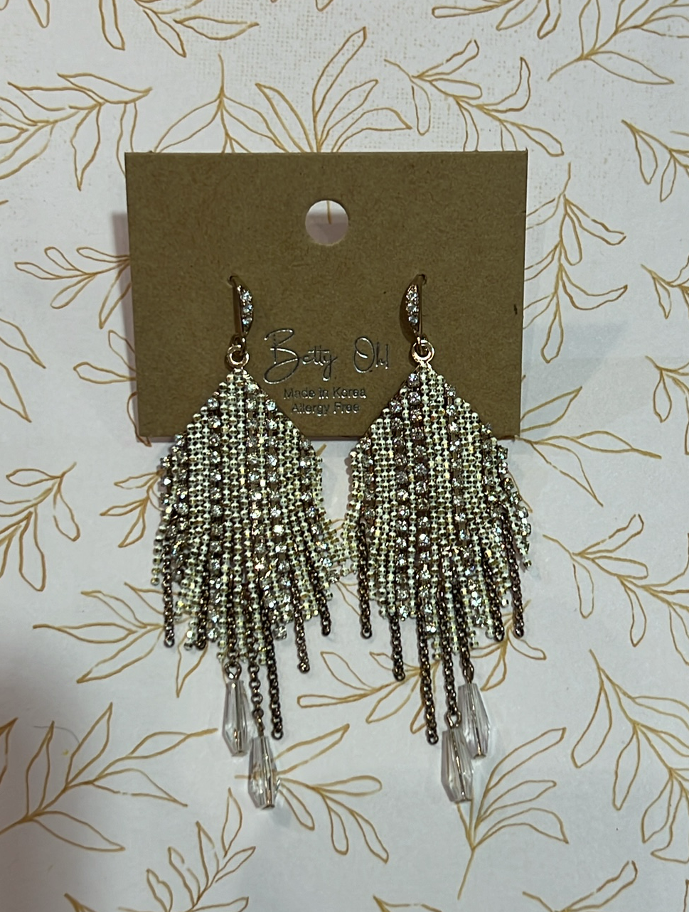 Multi Crystal Chandelier Earrings