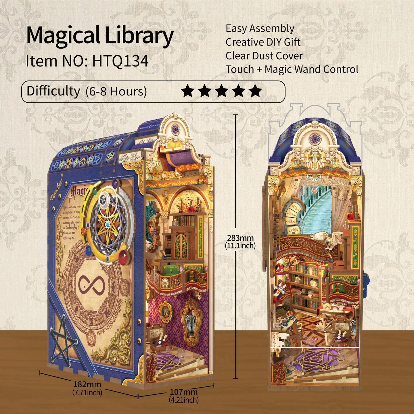 Diy Book Nook Kit: Magical Library