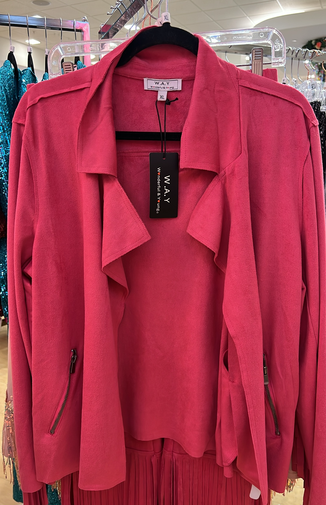 Hot Pink Fringe Jacket