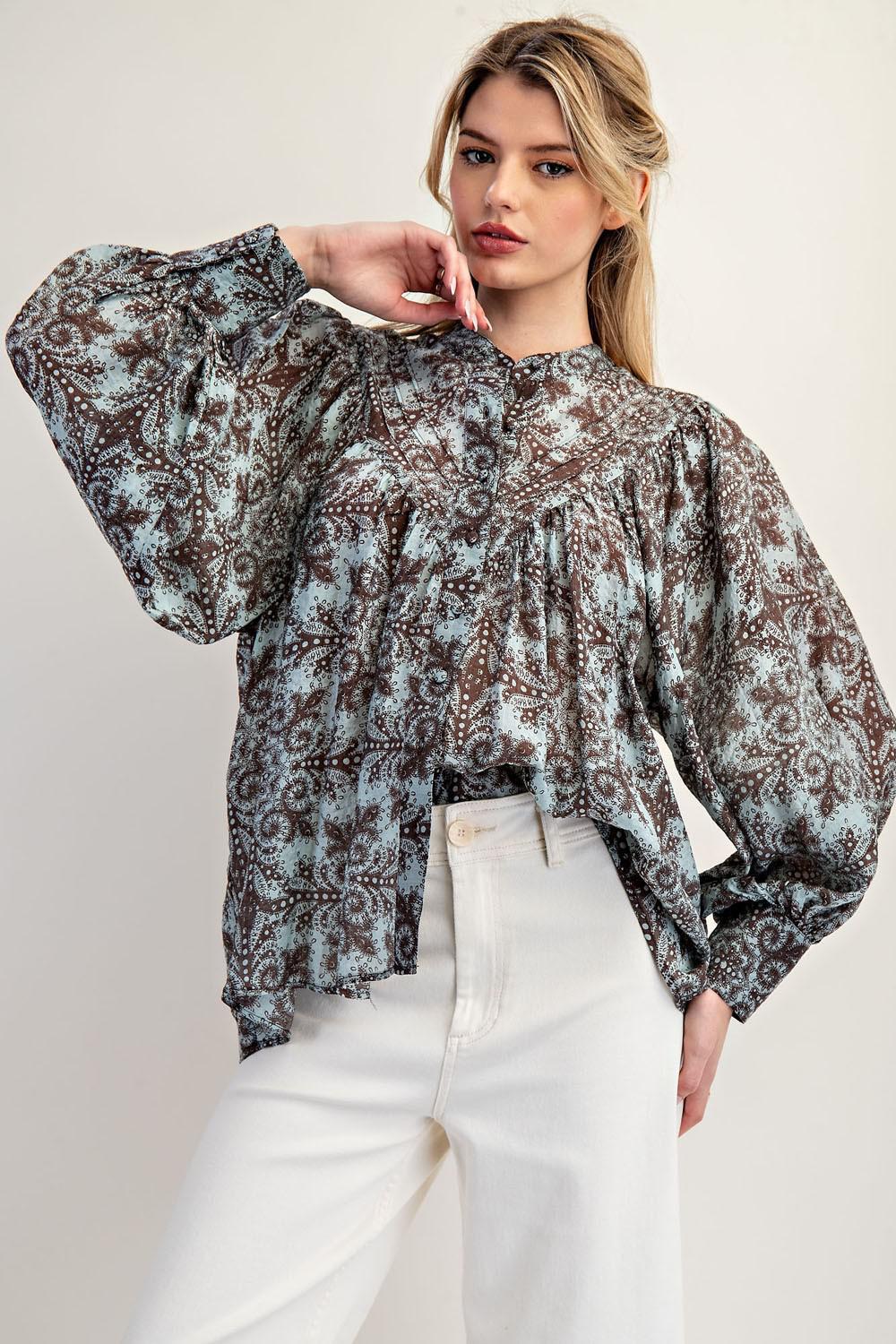 Coco Paisley Printed Blouse