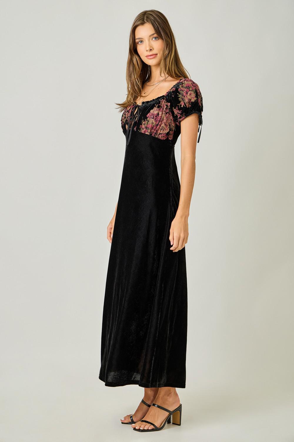 Velvet Long Maxi Dress