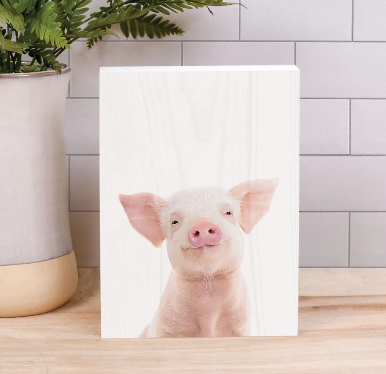 Piglet Wood Block