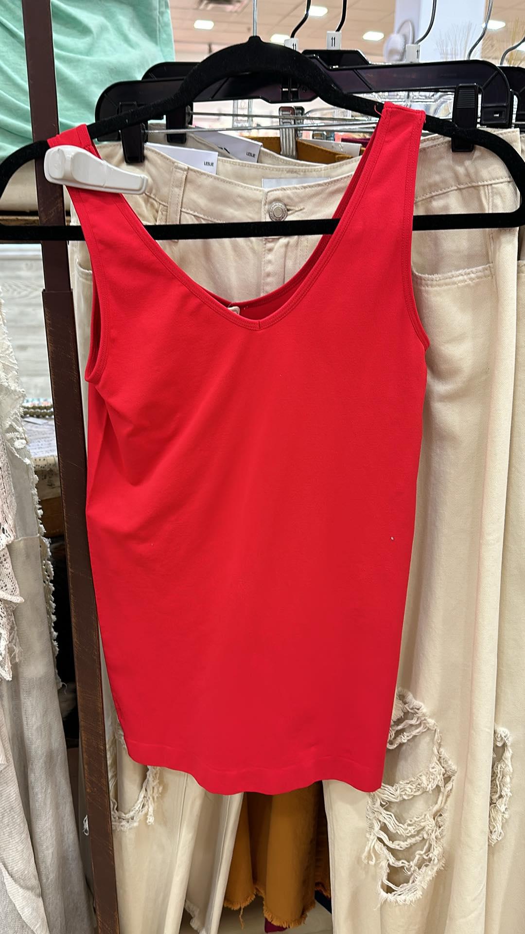 Red Seamless Tank