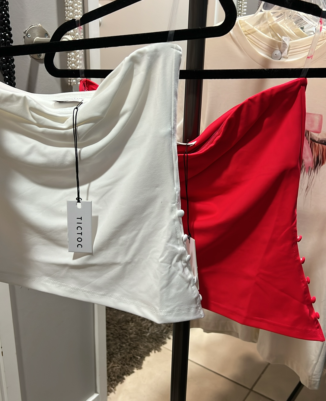 Button Crop Top