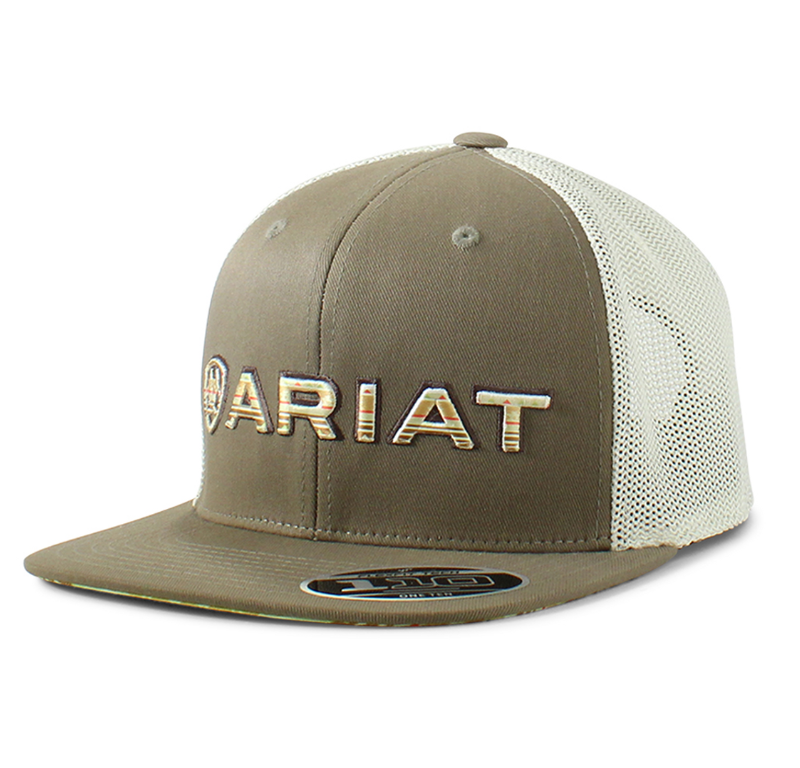 ARIAT DARK GREEN SERAPE LOGO - HATS CAP