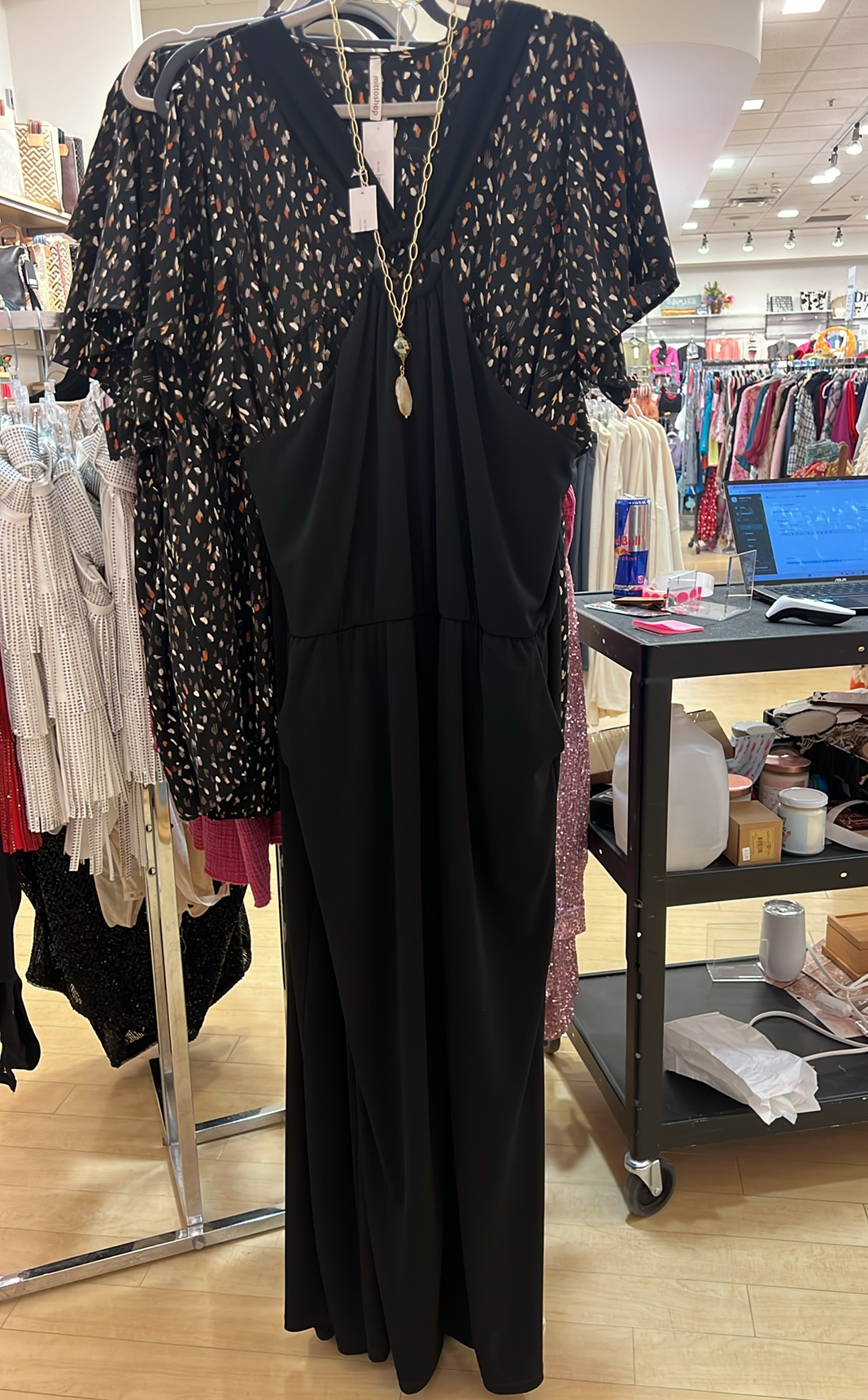 Black Halter Jumsuit