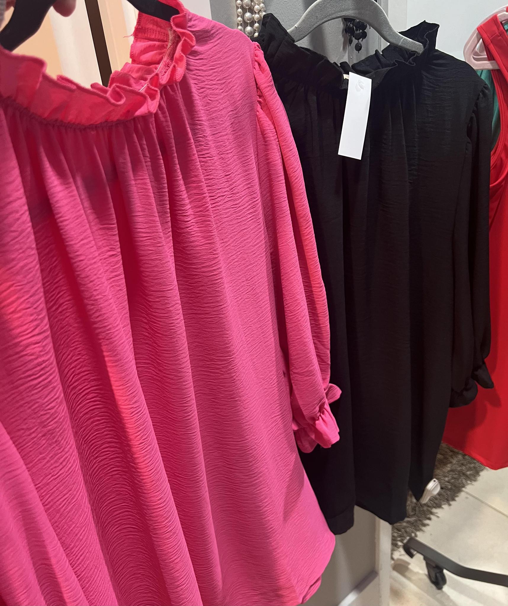 Ruffle Neck Top