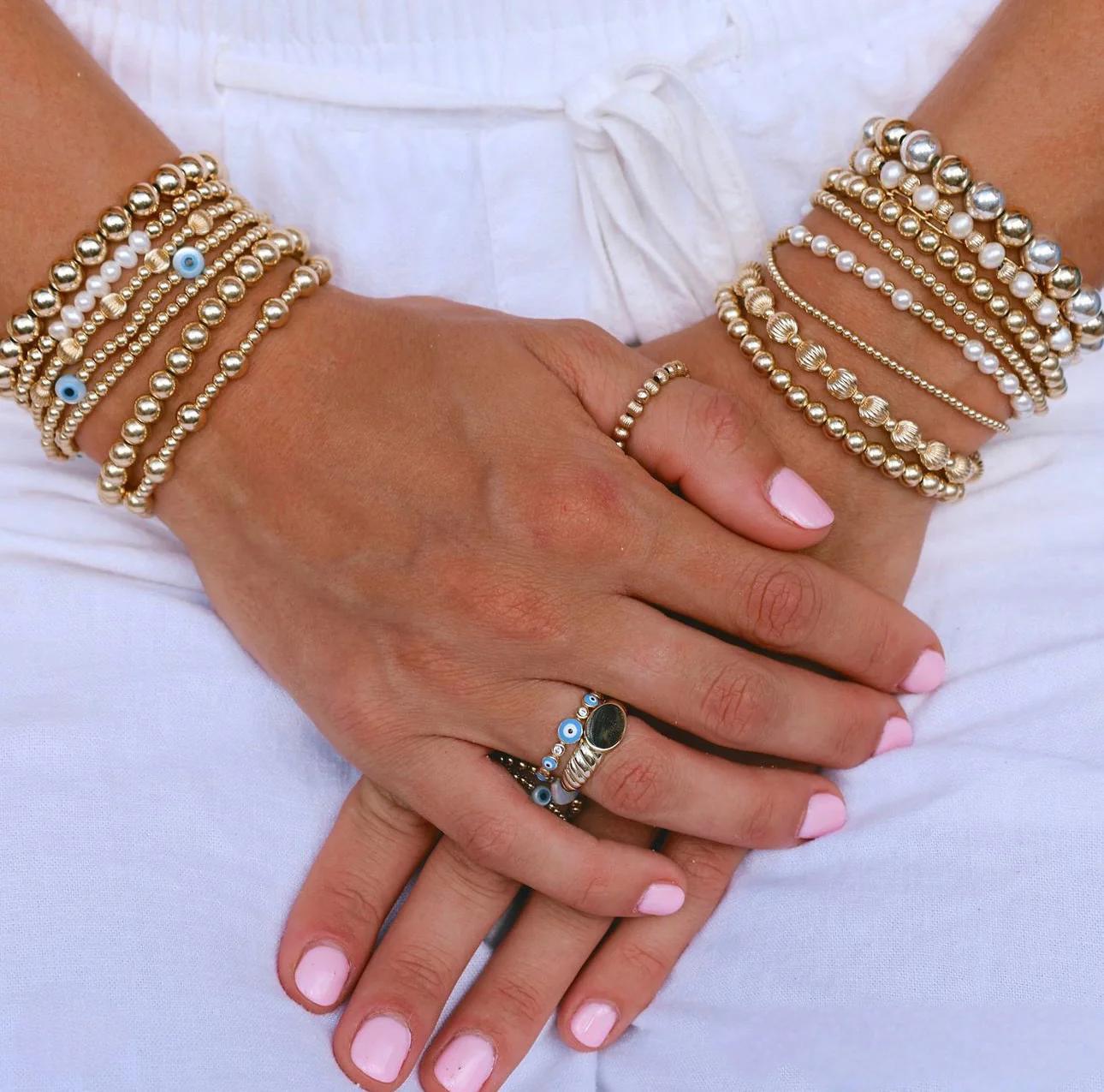 BARA BOHEME 14K GOLD FILLED BRACELETS