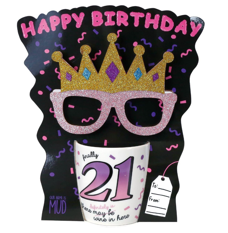 Birthday Mug w/ Glasses Set