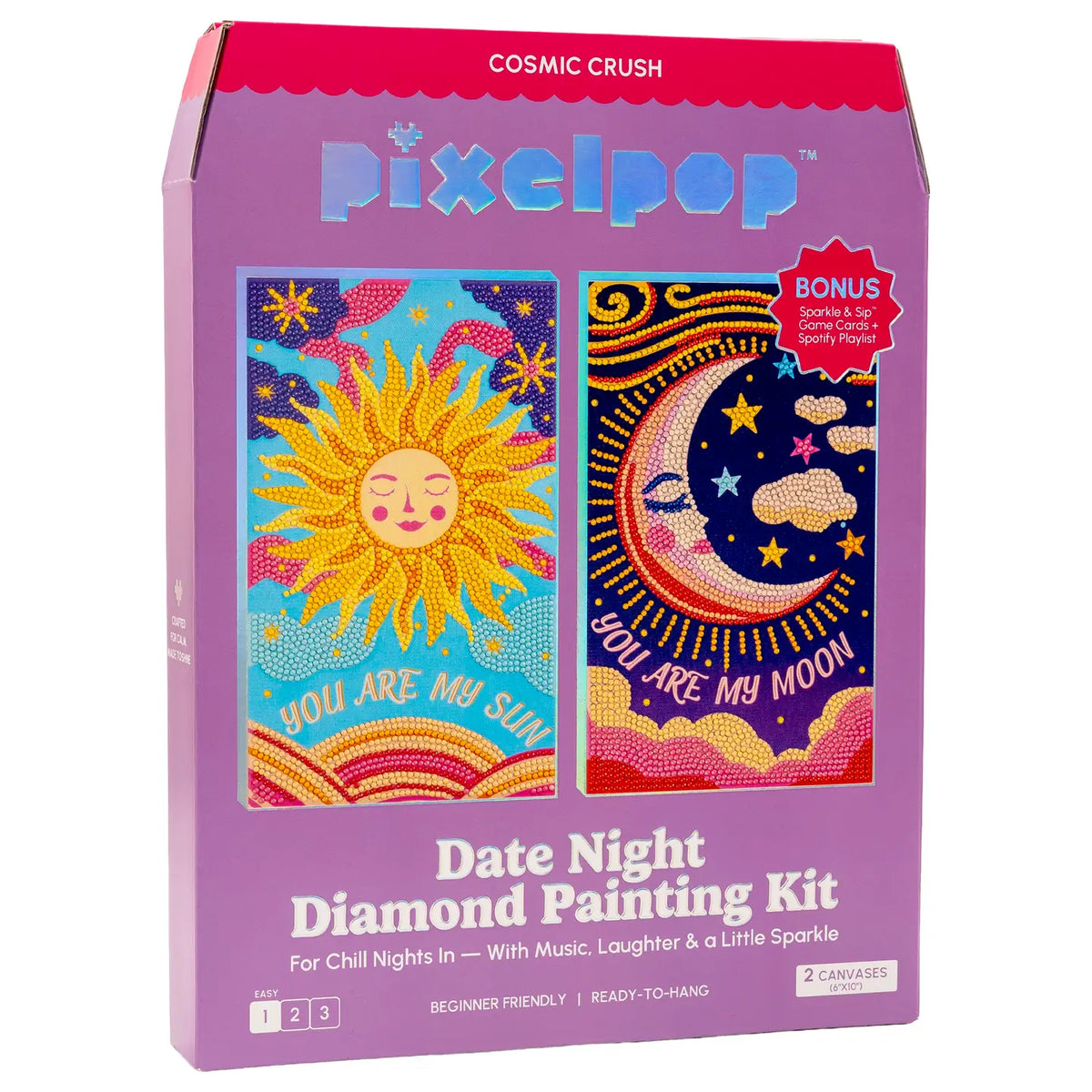 Craft Hero Pixelpop™ - Cosmic Crush - Date Night Diamond Art Kit