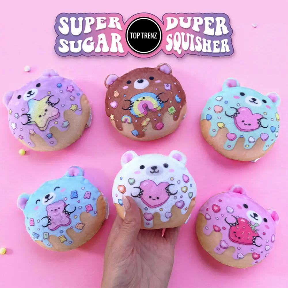 Super Duper Sugar Squisher - Plush Sugar Bear Donuts