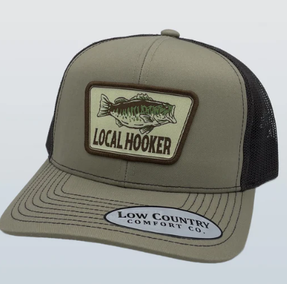 Local Hooker Tan Bass Patch Khaki/Brown Hat