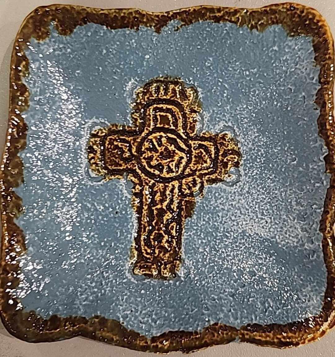 Cross Stone Trinket Dish